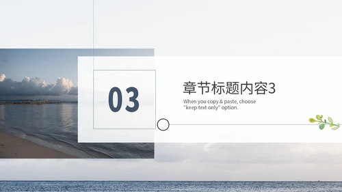 简约文艺小清新工作汇报通用PPT模板