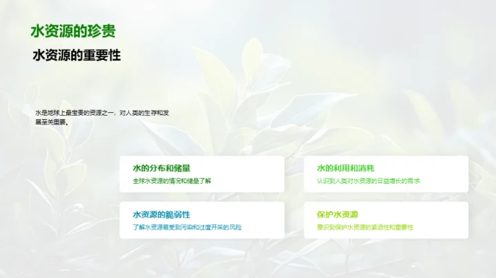 绿色行动的呼唤