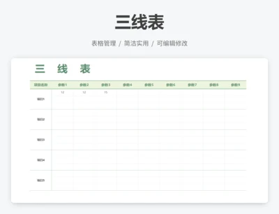 三线表