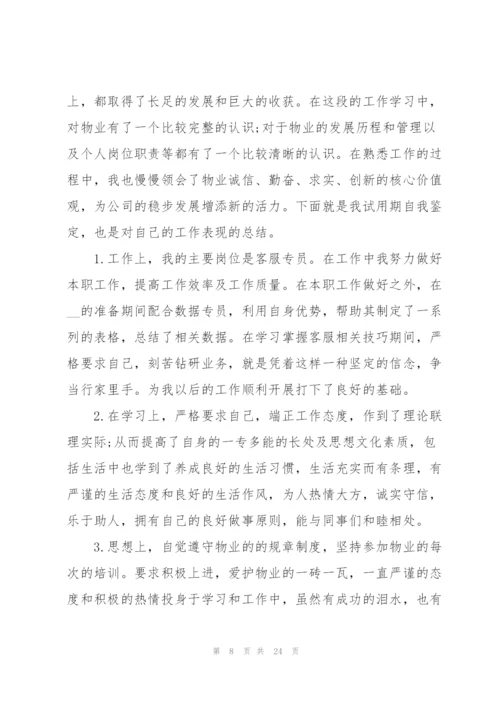 个人转正总结范文（10篇）.docx