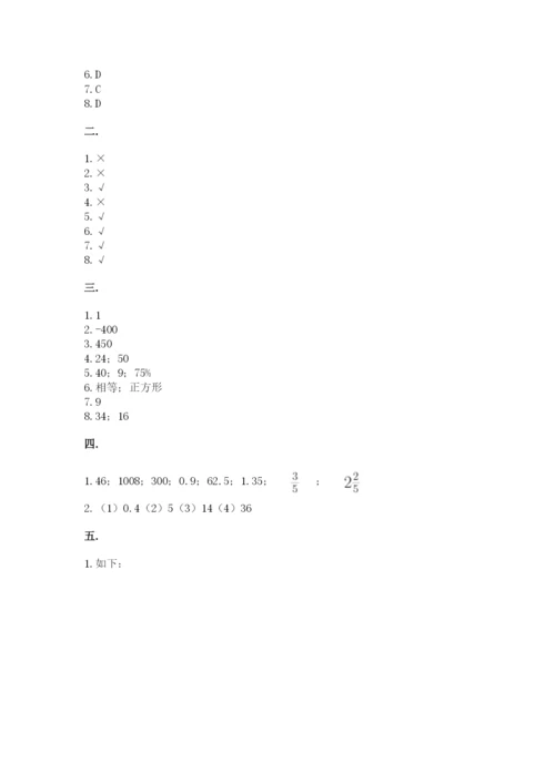 小升初数学综合模拟试卷及答案（全国通用）.docx