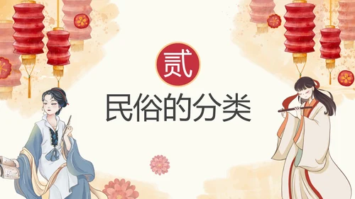 中国风传统民俗主题介绍PPT模板
