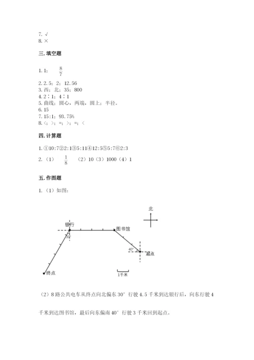 小学六年级上册数学期末测试卷含完整答案（全优）.docx