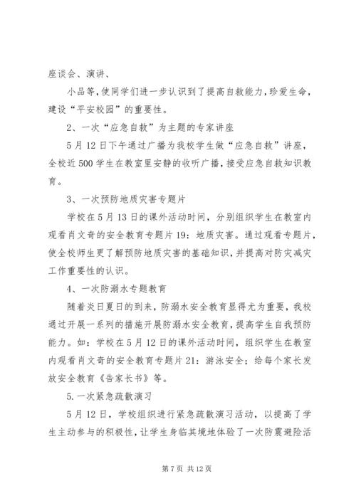 光华小学防灾减灾宣传周活动总结.docx