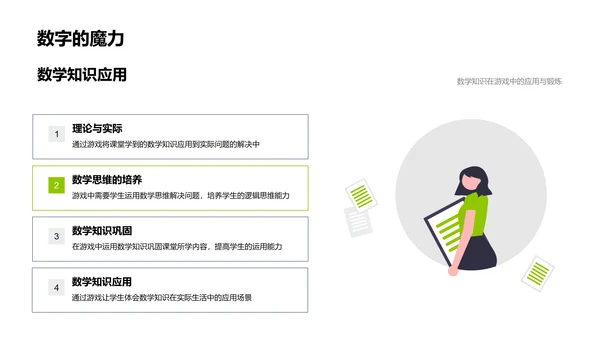 数学游戏教学PPT模板