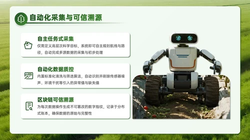 绿色商务风智慧聚农机赋能科研创新之路PPT