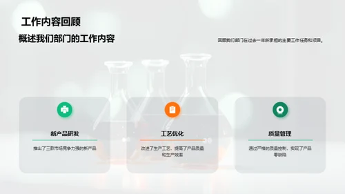 化学部门年终盘点