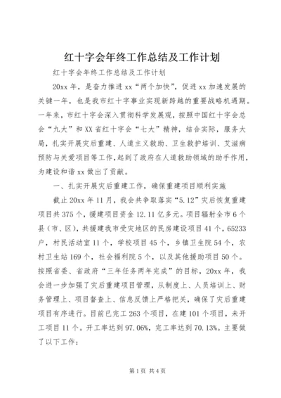 红十字会年终工作总结及工作计划精编.docx