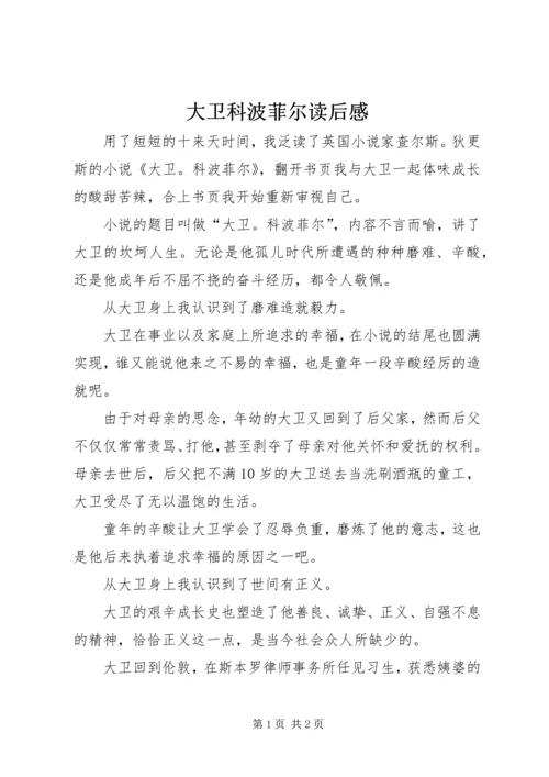 大卫科波菲尔读后感 (2).docx