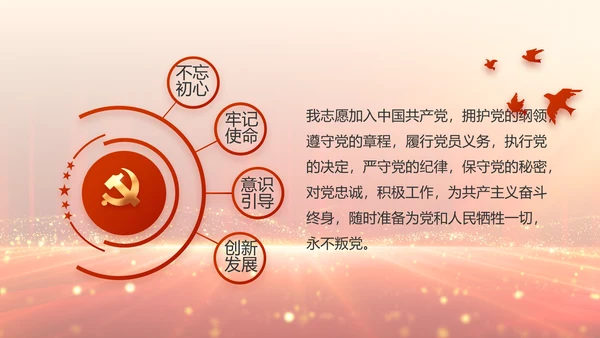 党支部党员大会工作总结汇报动态PPT