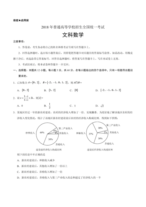 2018高考全国1卷数学文.docx