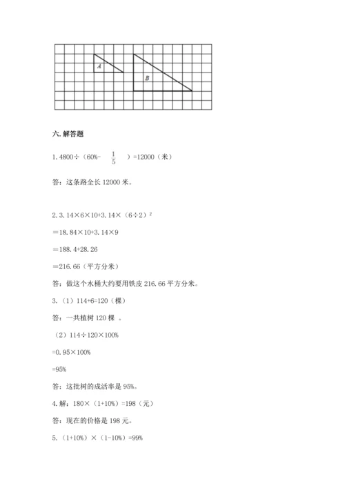 人教版六年级下册数学期末测试卷精品（典型题）.docx