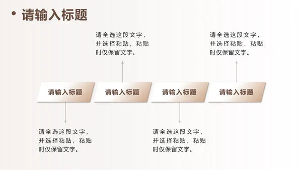 棕色简约工作汇报PPT模板