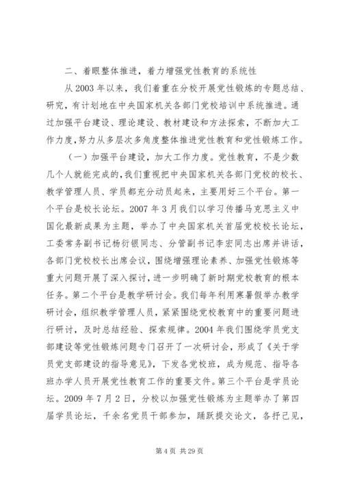 必须加强党性教育重点开展.docx
