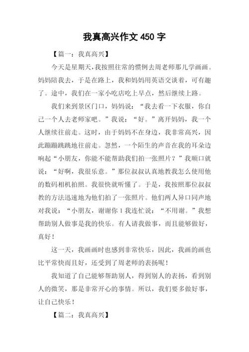 我真高兴作文450字.docx