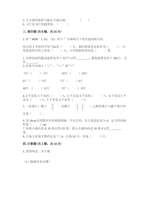 泗洪县六年级下册数学期末测试卷（综合卷）.docx