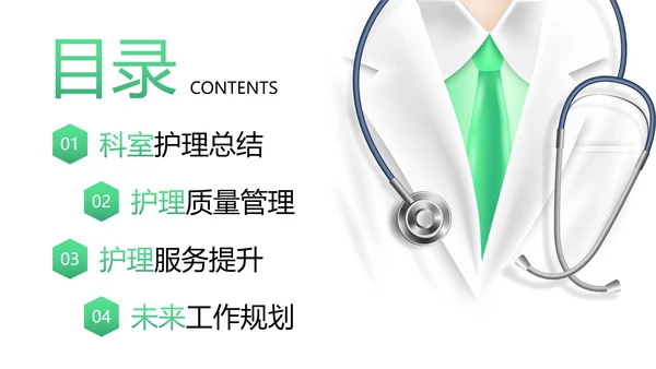 医学医疗护士长述职工作汇报PPT模板