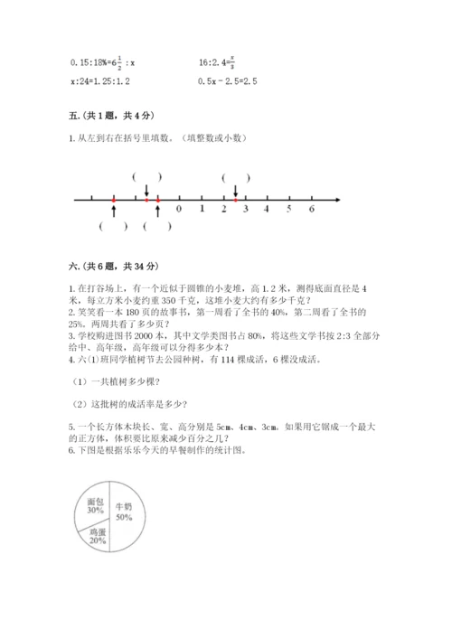 人教版六年级数学小升初试卷（历年真题）.docx