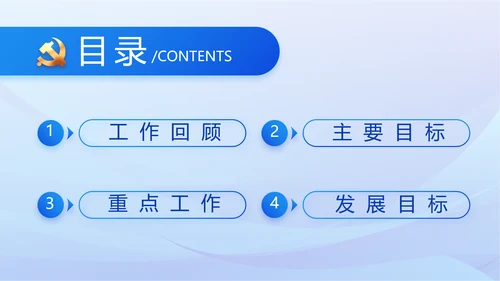 蓝色党建党支部述职报告动态PPT党课