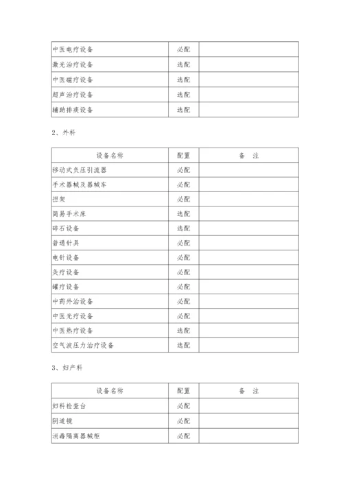 中医医院医疗设备配备标准.docx