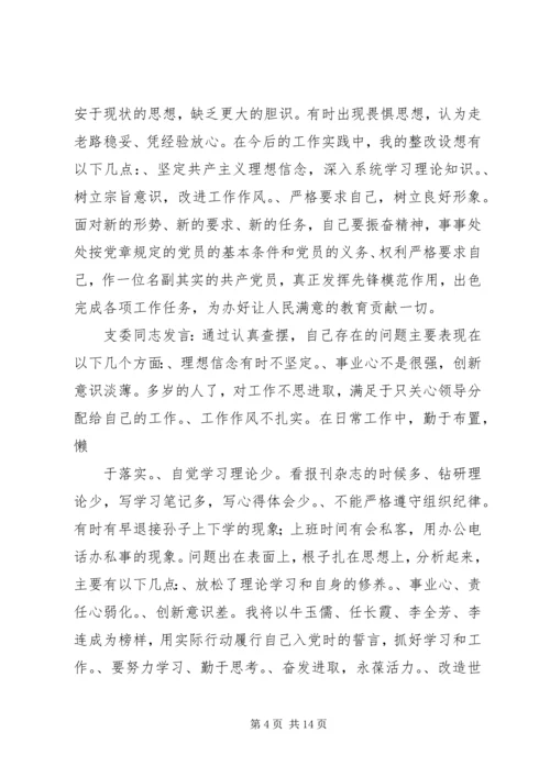 机关第二党支部关于召开专题组织生活会情况的报告 (5).docx