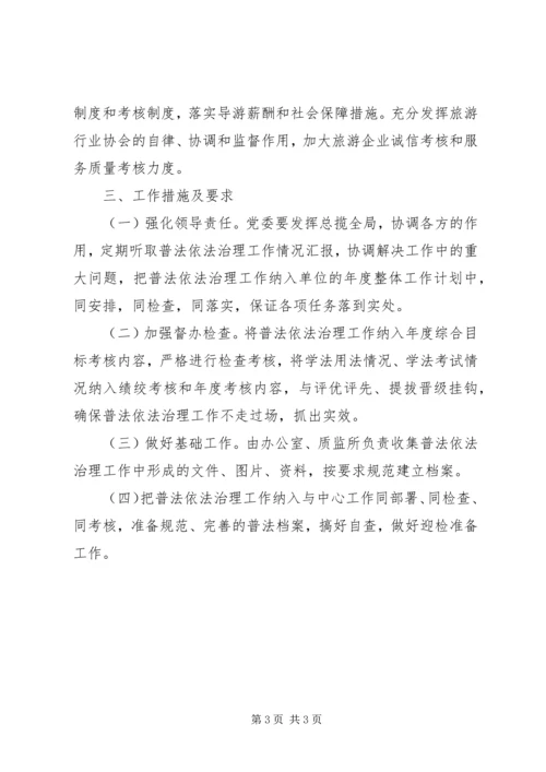 旅游局年度依法治理工作计划.docx