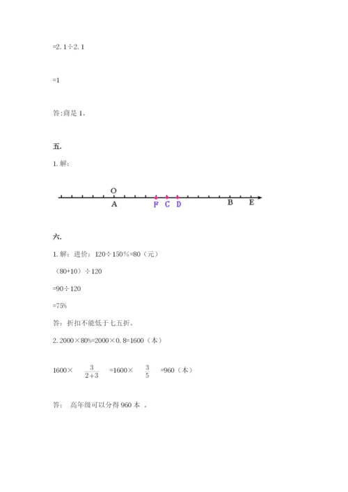 冀教版小升初数学模拟试题含答案（模拟题）.docx