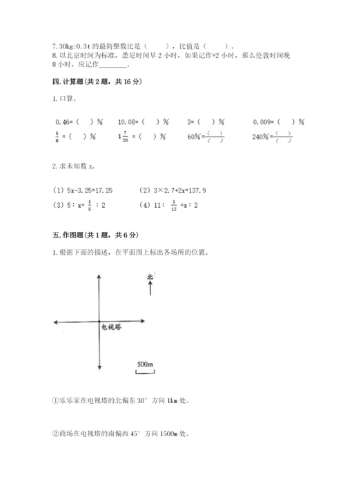 人教版六年级下册数学期末测试卷（易错题）.docx