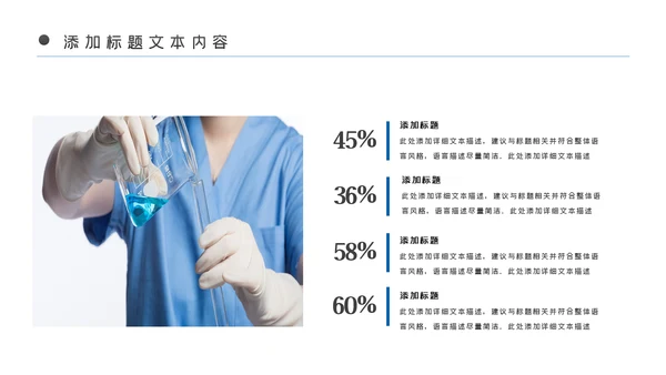蓝色医疗医药护理化学实验年终工作总结汇报PPT