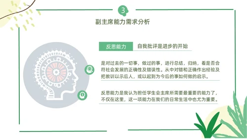 花朵小清新班干部竞选班委学生会竞选ppt