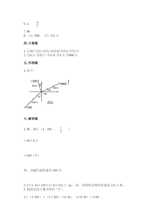 六年级数学上册期末考试卷精品（易错题）.docx