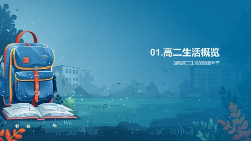 校园生活全景PPT模板