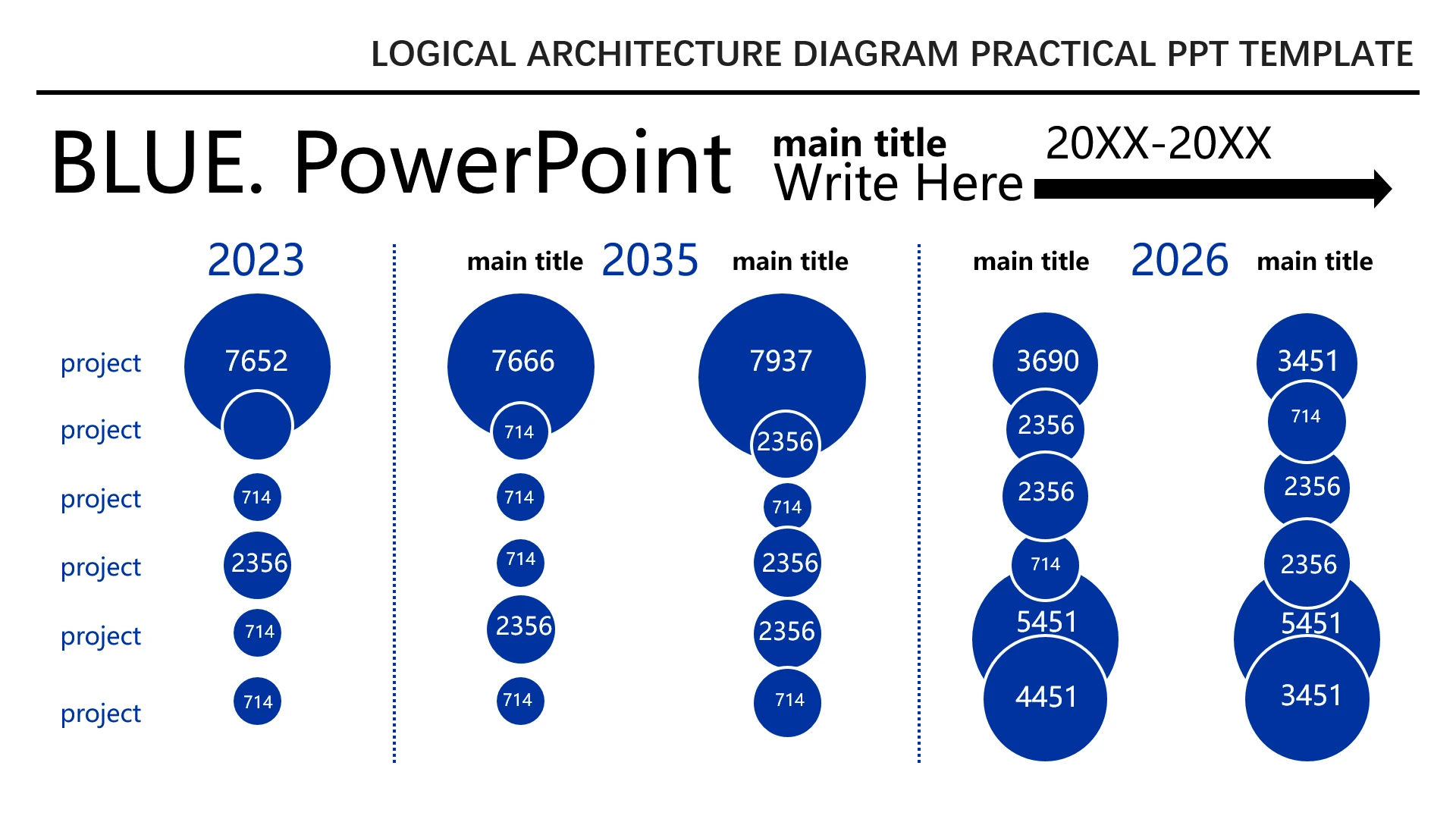 可视化数据逻辑图表英文版项目图圆圈