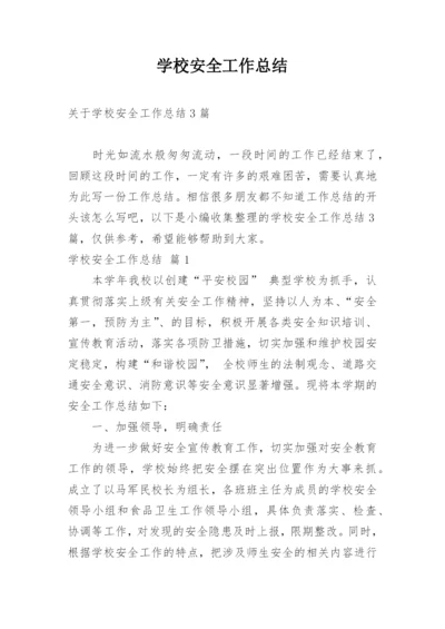 学校安全工作总结_99.docx