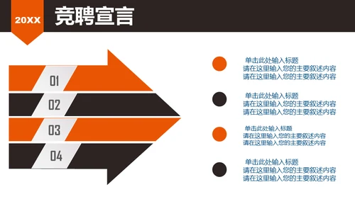 企业岗位竞聘述职报告通用PPT模板