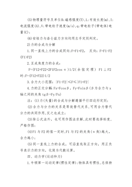 高中物理公式大全一览表.docx