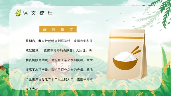 《农业的变化真大》谷雨PPT模板