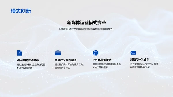 新媒体半年总结PPT模板