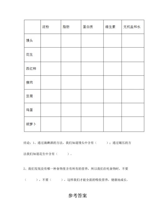 教科版科学四年级上册期末测试卷精品（夺冠系列）.docx