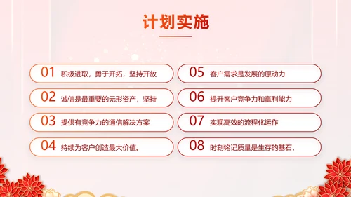 红色迎新春春节晚会年会PPT