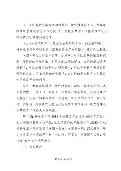 扶贫工作总结及计划 (2).docx