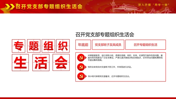 党政稳重大气两学一做动态PPT