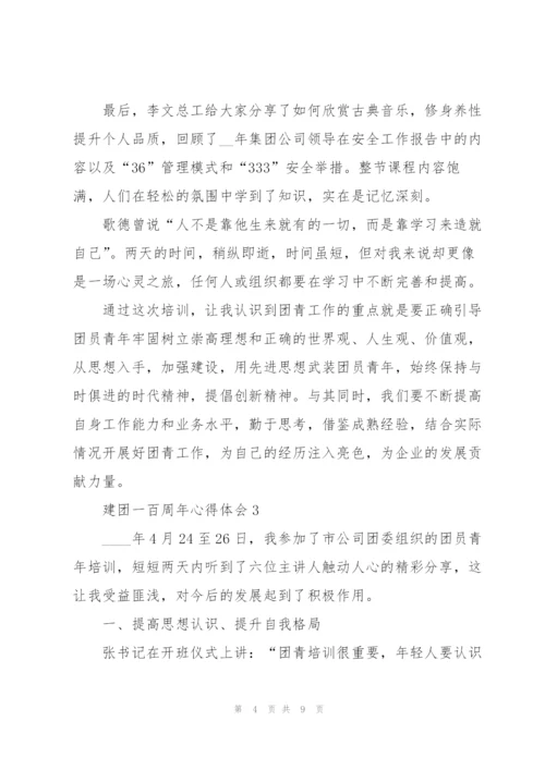 建团一百周年心得体会范文5篇.docx