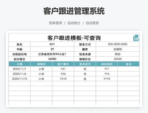 客户跟进管理系统