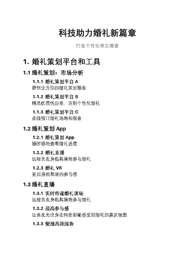 科技助力婚礼新篇章