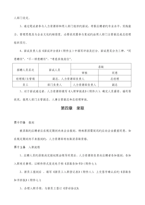 招聘解聘管理制度(实用版).docx