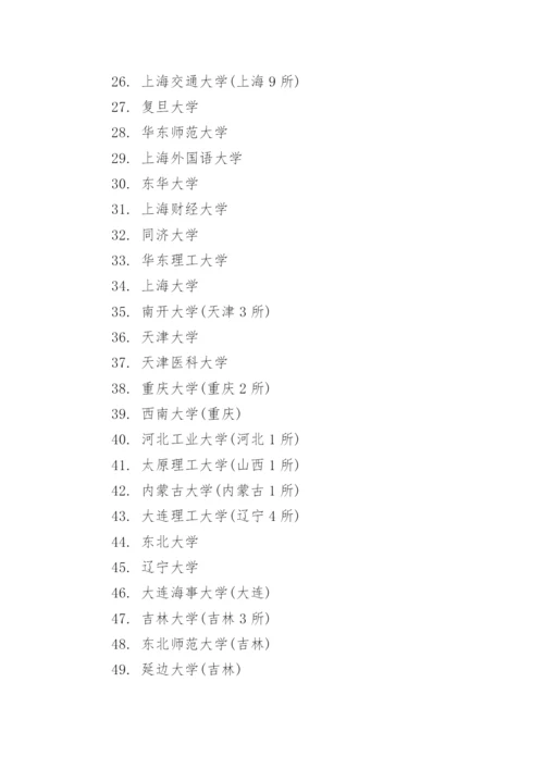 全国211大学和985大学名单.docx