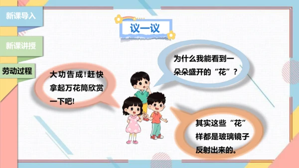 【北师大版】二年级《劳动实践指导手册》第13课《玩转巧妙万花筒》课件