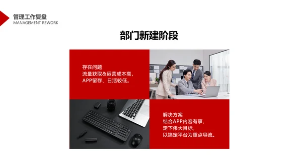 简约商务风互联网年度管理述职PPT