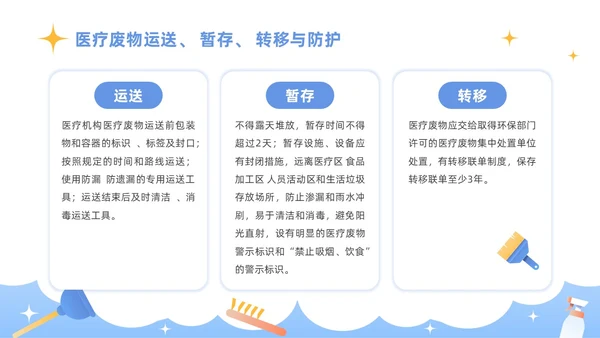 蓝色插画商务风医务工作者培训PPT课件院感知识培训